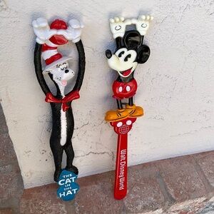 Walt Disney “Mickey Mouse” & Universal Studios “Cat In The Hat” Back Scratchers.
